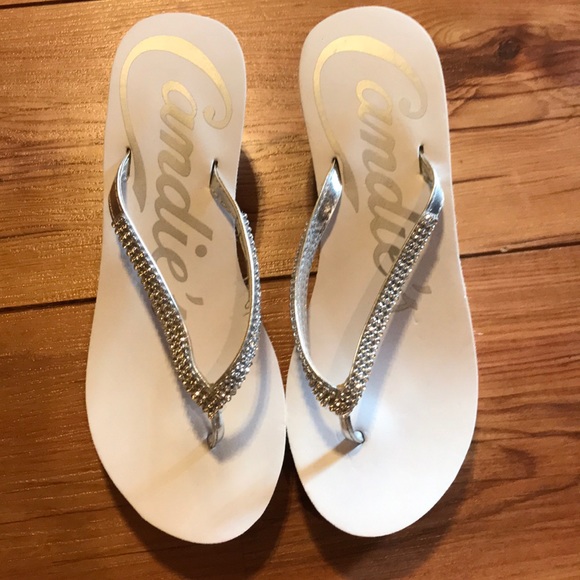candies flip flops wedge